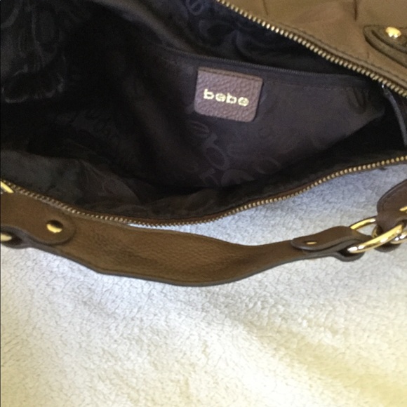 BEBE Large Brown Shoulder Bags 18x14 Inches - Picture 4 of 8